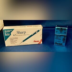 Pentel Sharp Mechanical
Pencil, (0.7mm) Metallic
Blue Barrel, Box of 12